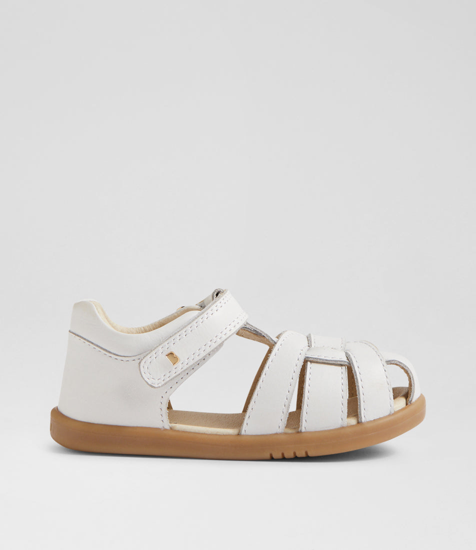 Bobux Skip Twist I-Walk Girls White Closed Toe Sandal