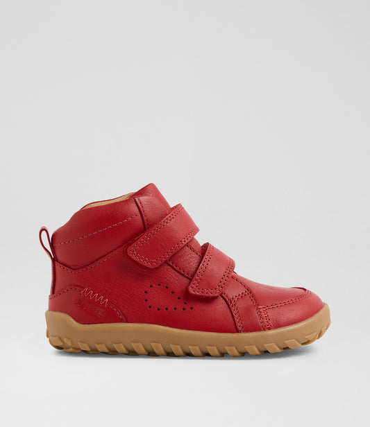 Bobux Ember I-Walk Red Barefoot Ankle Boot