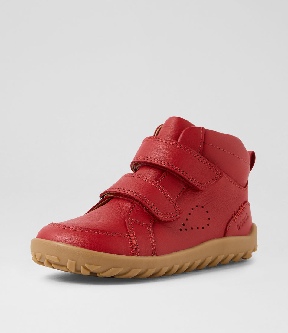 Bobux Ember I-Walk Red Barefoot Ankle Boot