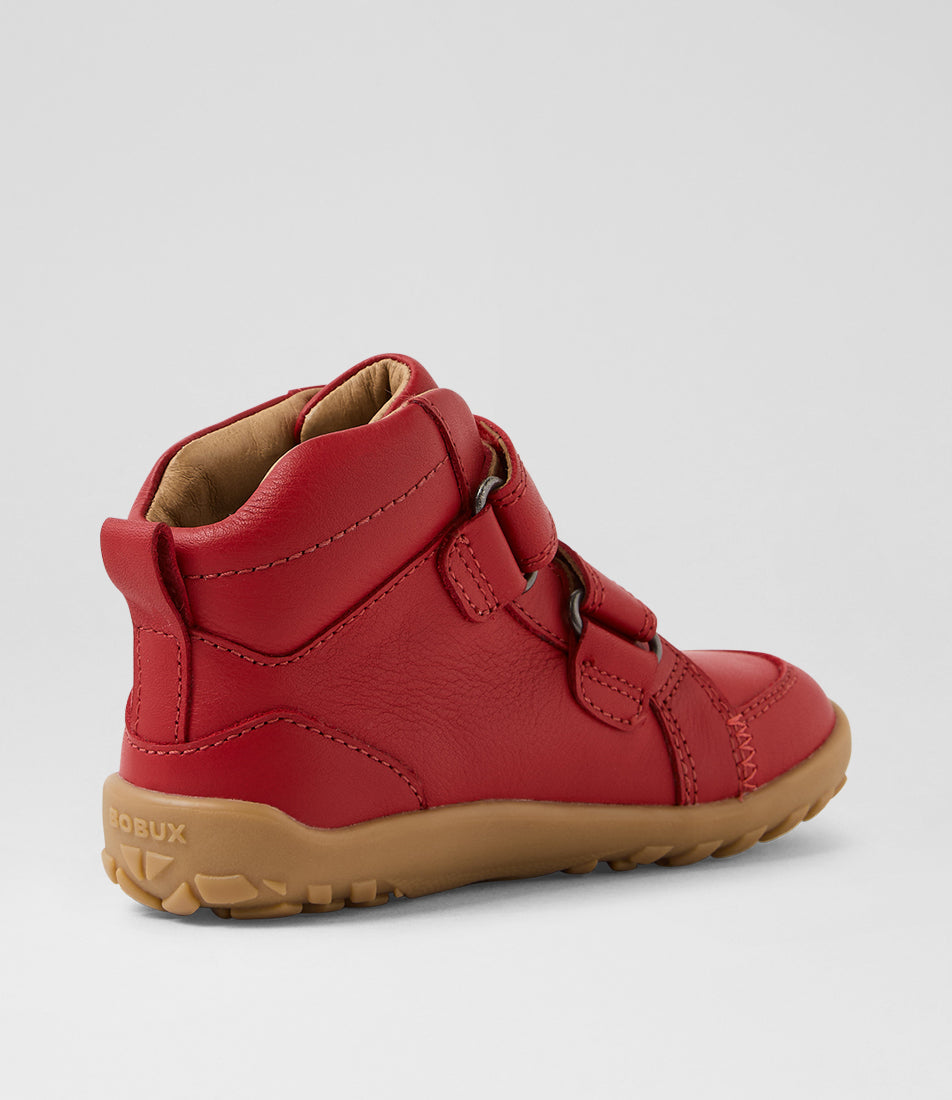 Bobux Ember I-Walk Red Barefoot Ankle Boot