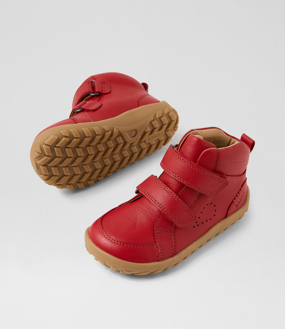 Bobux Ember I-Walk Red Barefoot Ankle Boot