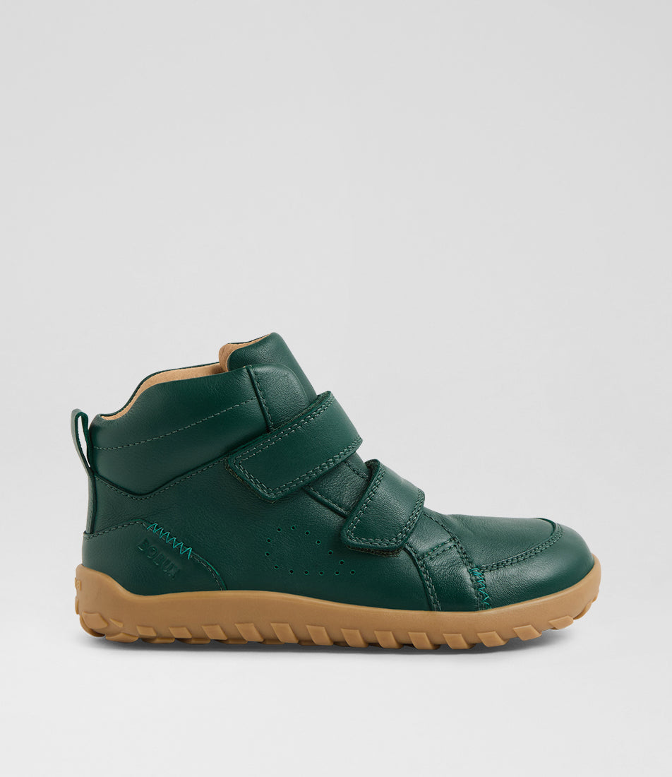 Bobux Ember Kid+ Green Barefoot Ankle Boot