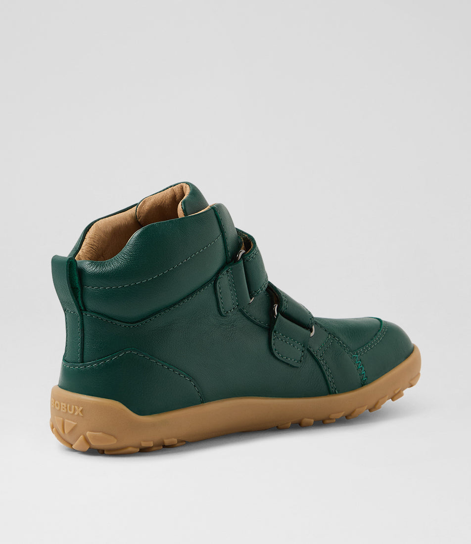 Bobux Ember Kid+ Green Barefoot Ankle Boot