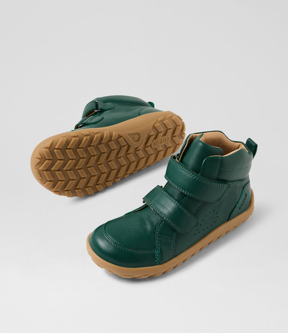 Bobux Ember Kid+ Green Barefoot Ankle Boot