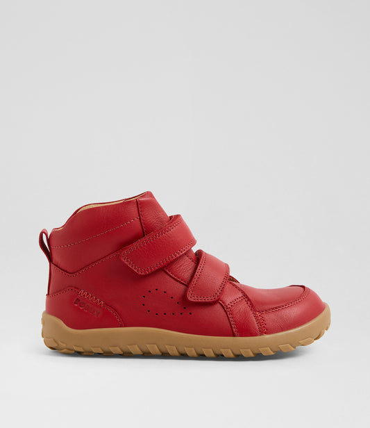 Bobux Ember Kid+ Red Barefoot Ankle Boot