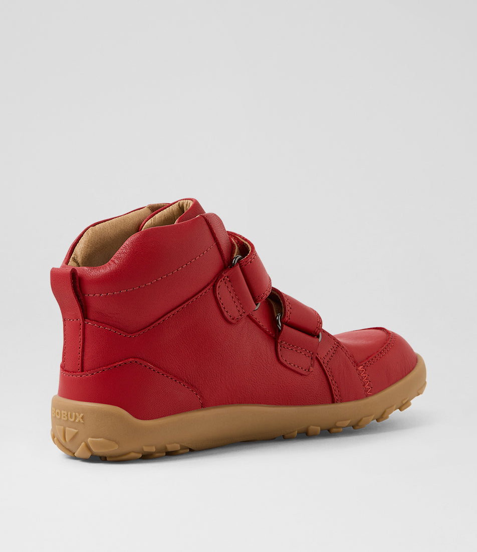 Bobux Ember Kid+ Red Barefoot Ankle Boot