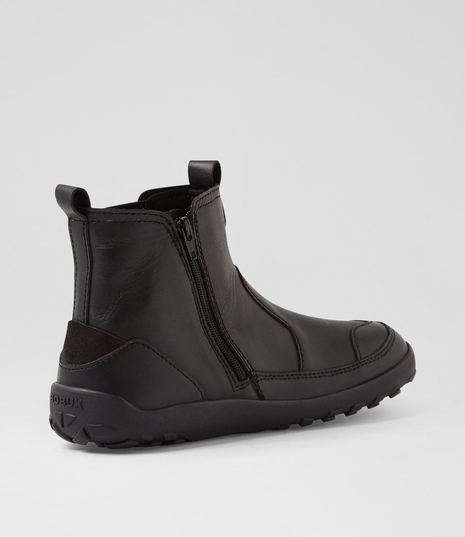 Bobux Trail Black Barefoot School Boot