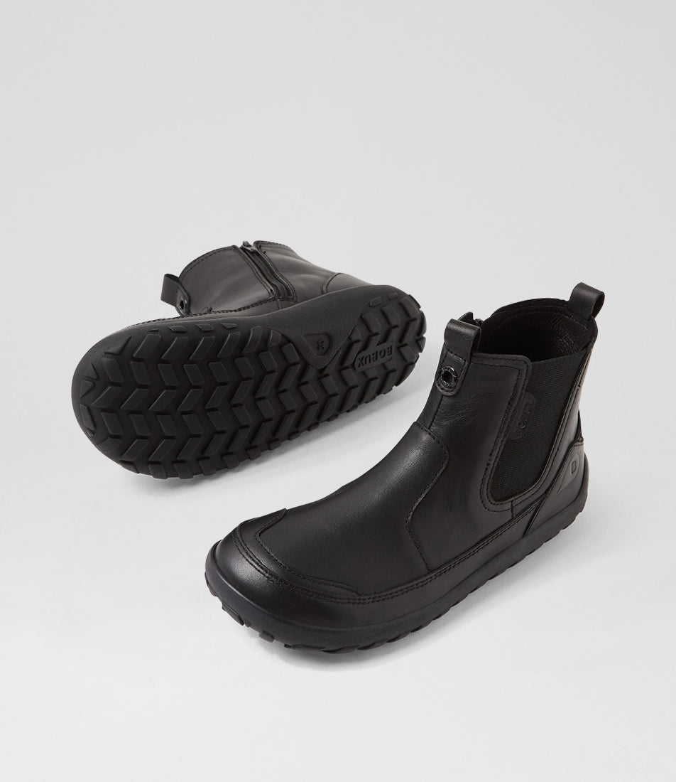 Bobux Trail Black Barefoot School Boot