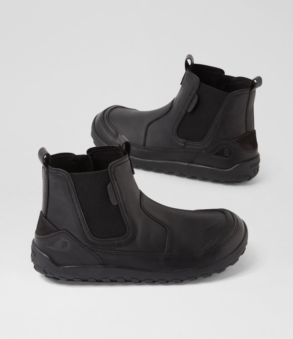Bobux Trail Black Barefoot School Boot