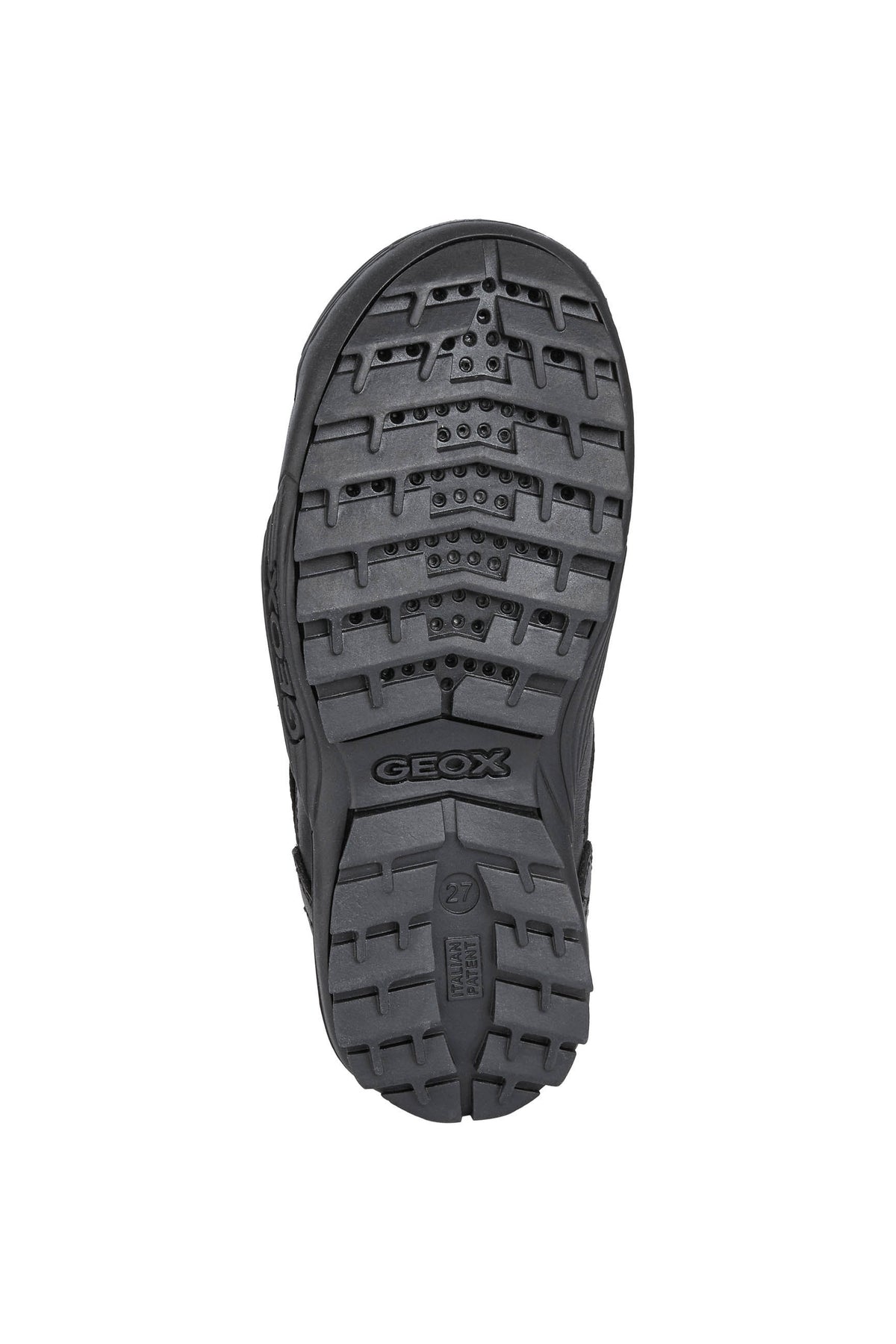 Geox Savage Boys Black School Shoe