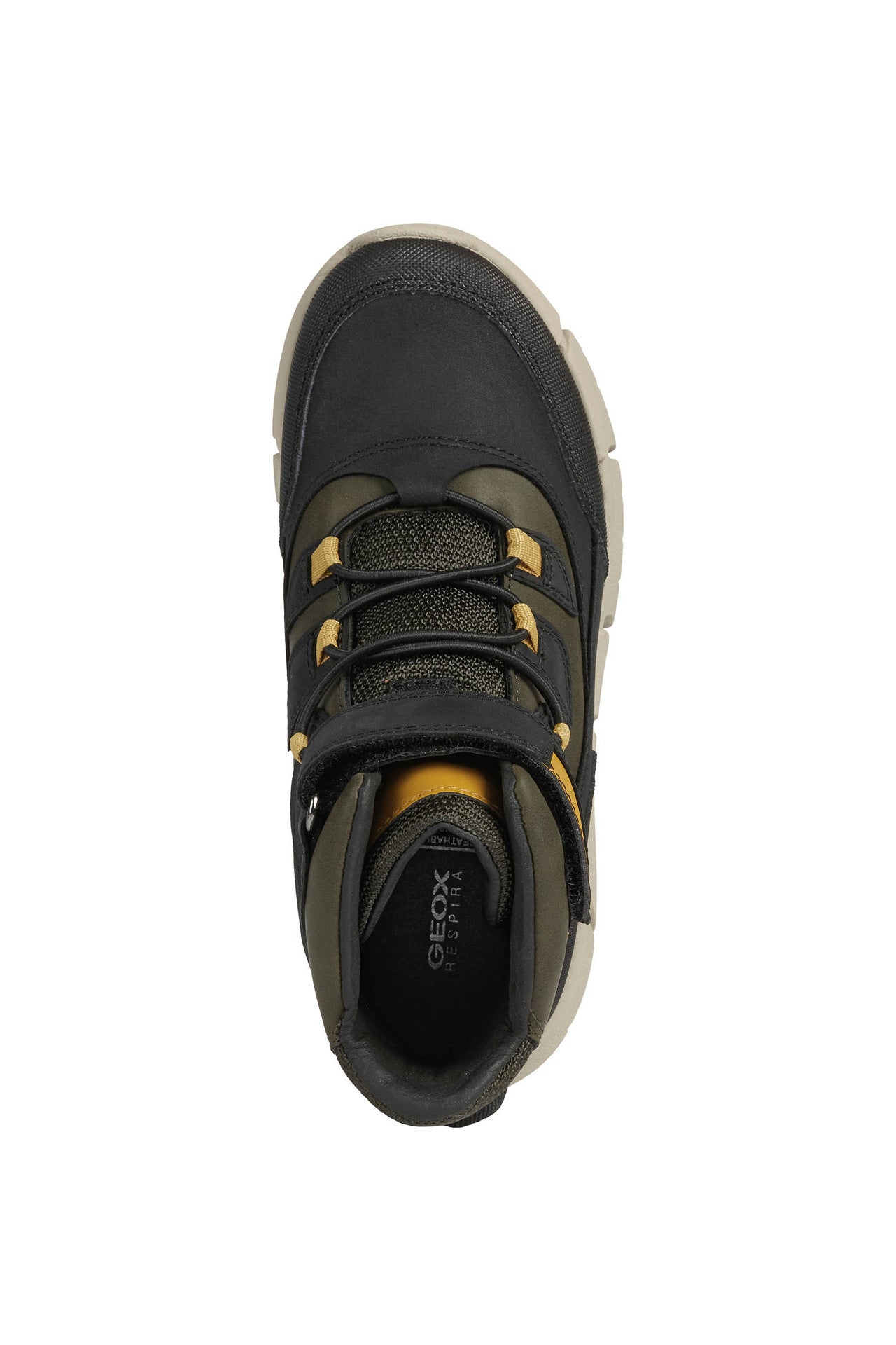 Geox Flexyper Boys Black Yellow Waterproof Boot