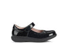 Geox Naimara Diamond Bow Girls Black Patent School Shoe