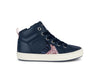 Geox Kalispera Girls Navy/Dark Pink Hi-Top Boot