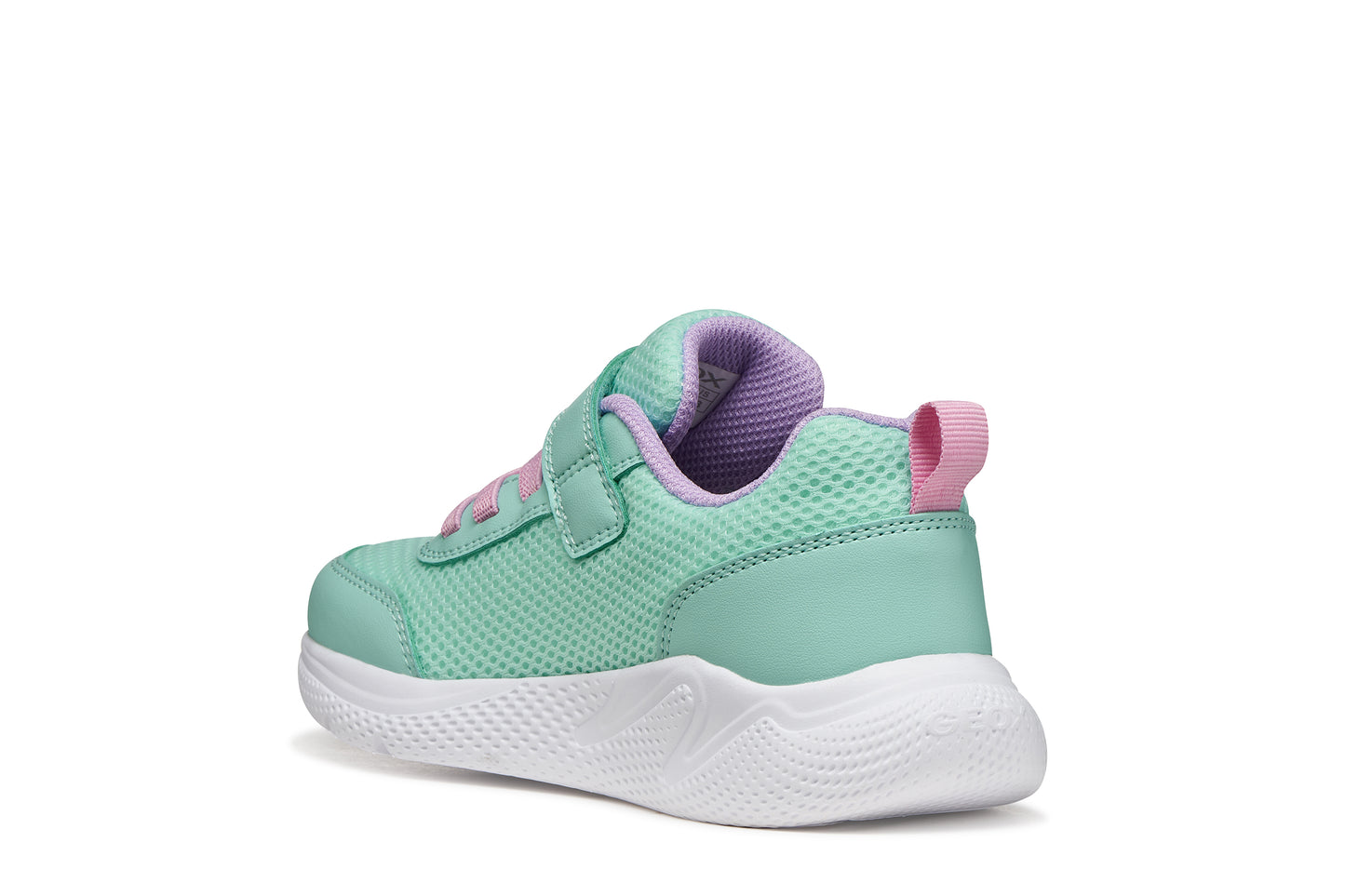 Geox Sprintye Girls Turquoise Pink Trainer
