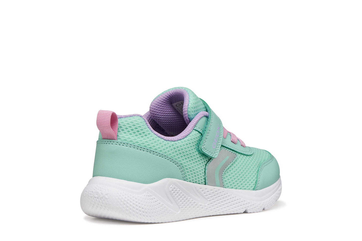 Geox Sprintye Girls Turquoise Pink Trainer