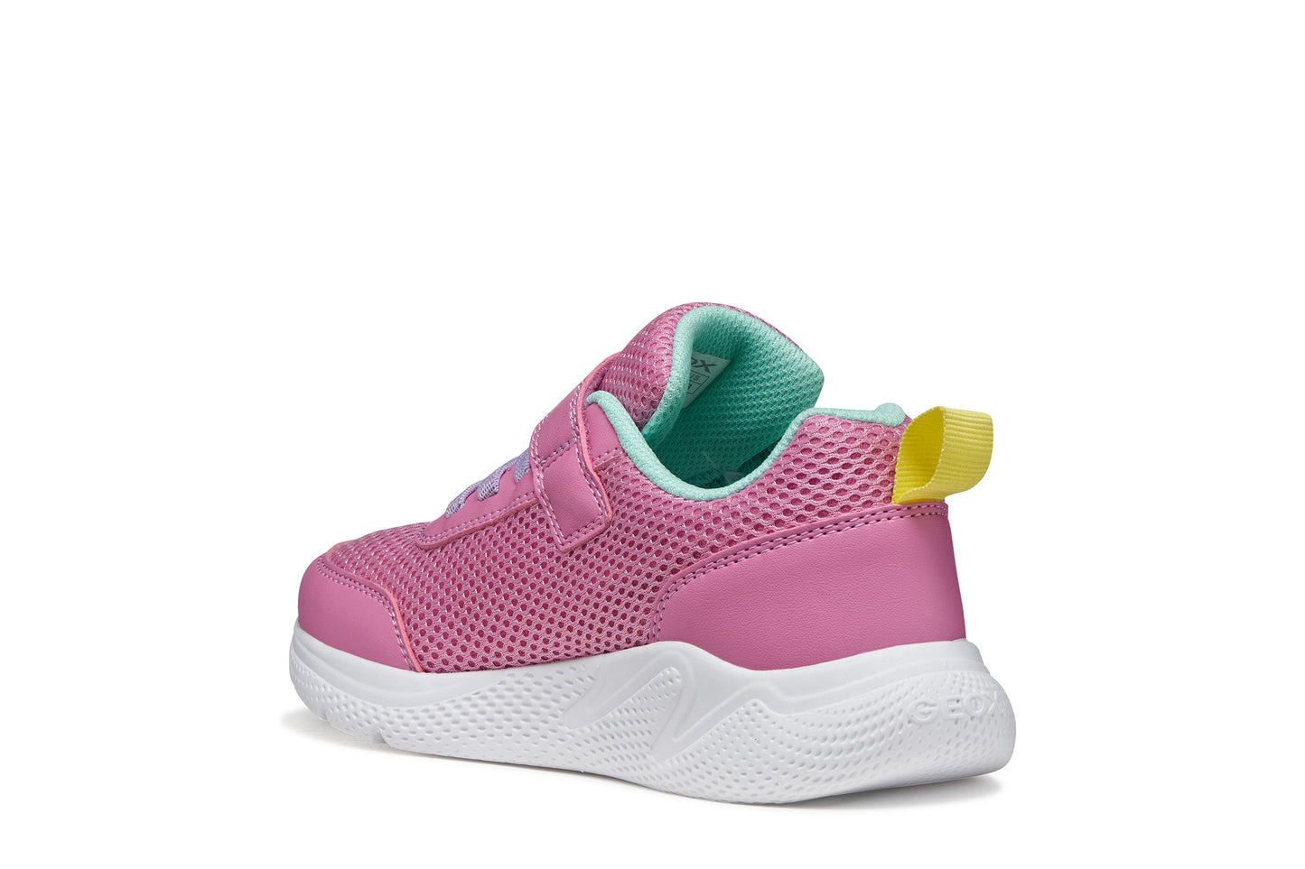 Geox Sprintye Girls Pink Turquoise Trainer