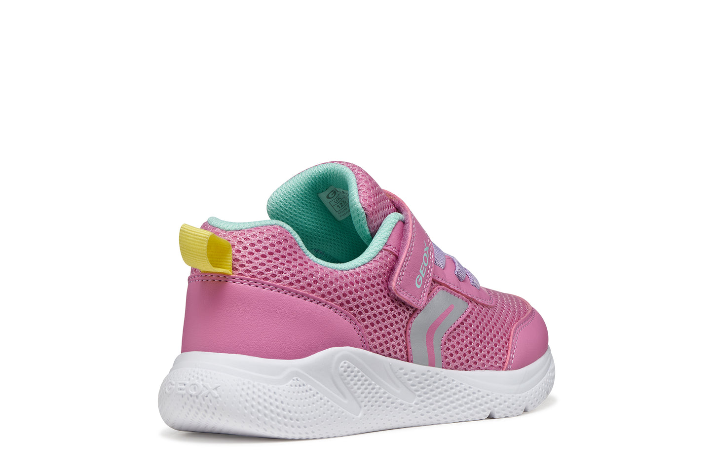 Geox Sprintye Girls Pink Turquoise Trainer