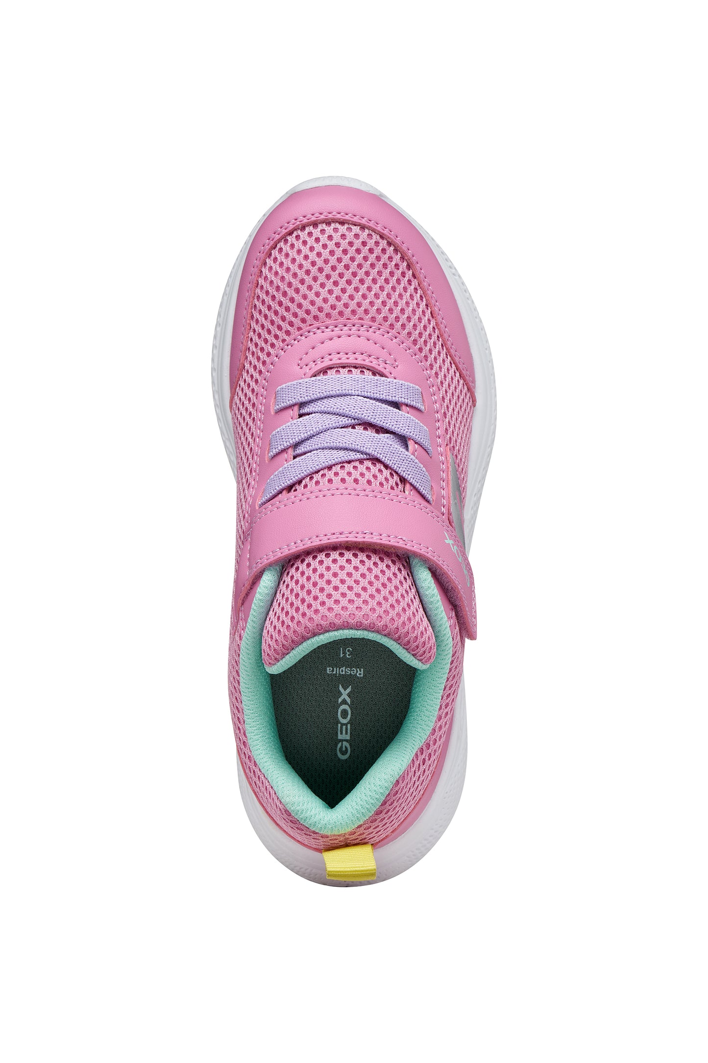 Geox Sprintye Girls Pink Turquoise Trainer