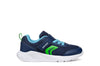 Geox Sprintye Boys Navy Green Trainer