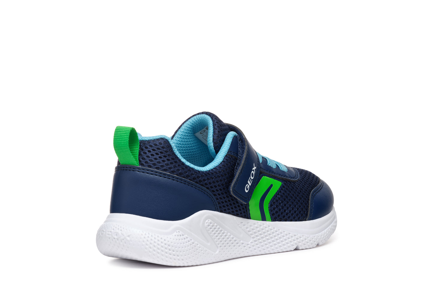 Geox Sprintye Boys Navy Green Trainer