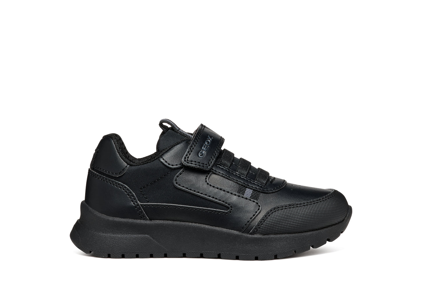 Geox Briezee Boys Black Trainer School Shoe