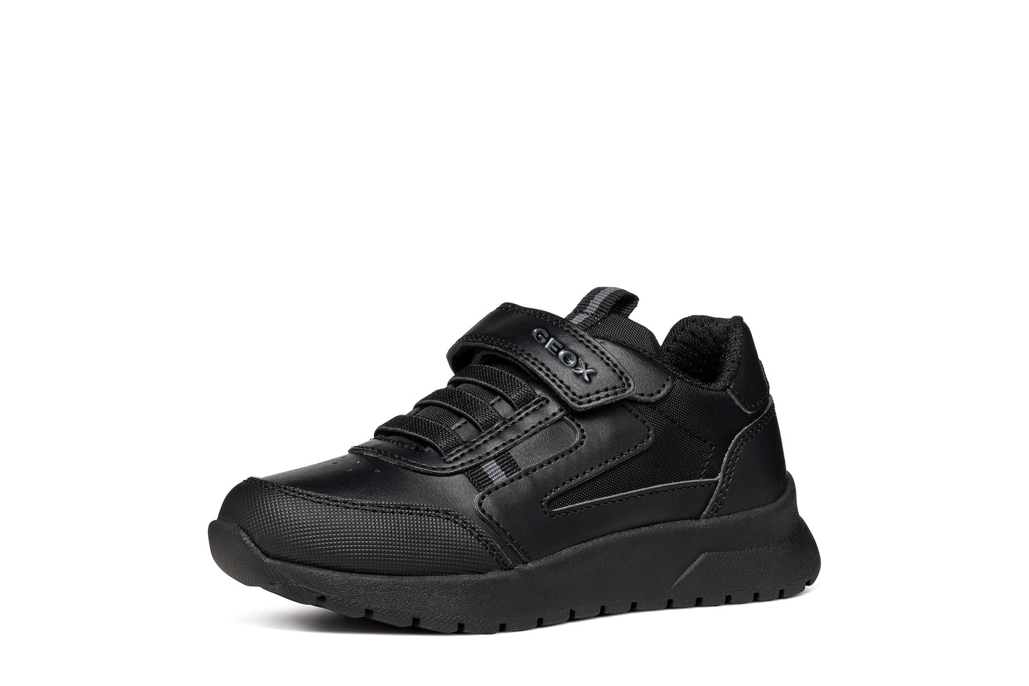 Geox Briezee Boys Black Trainer School Shoe