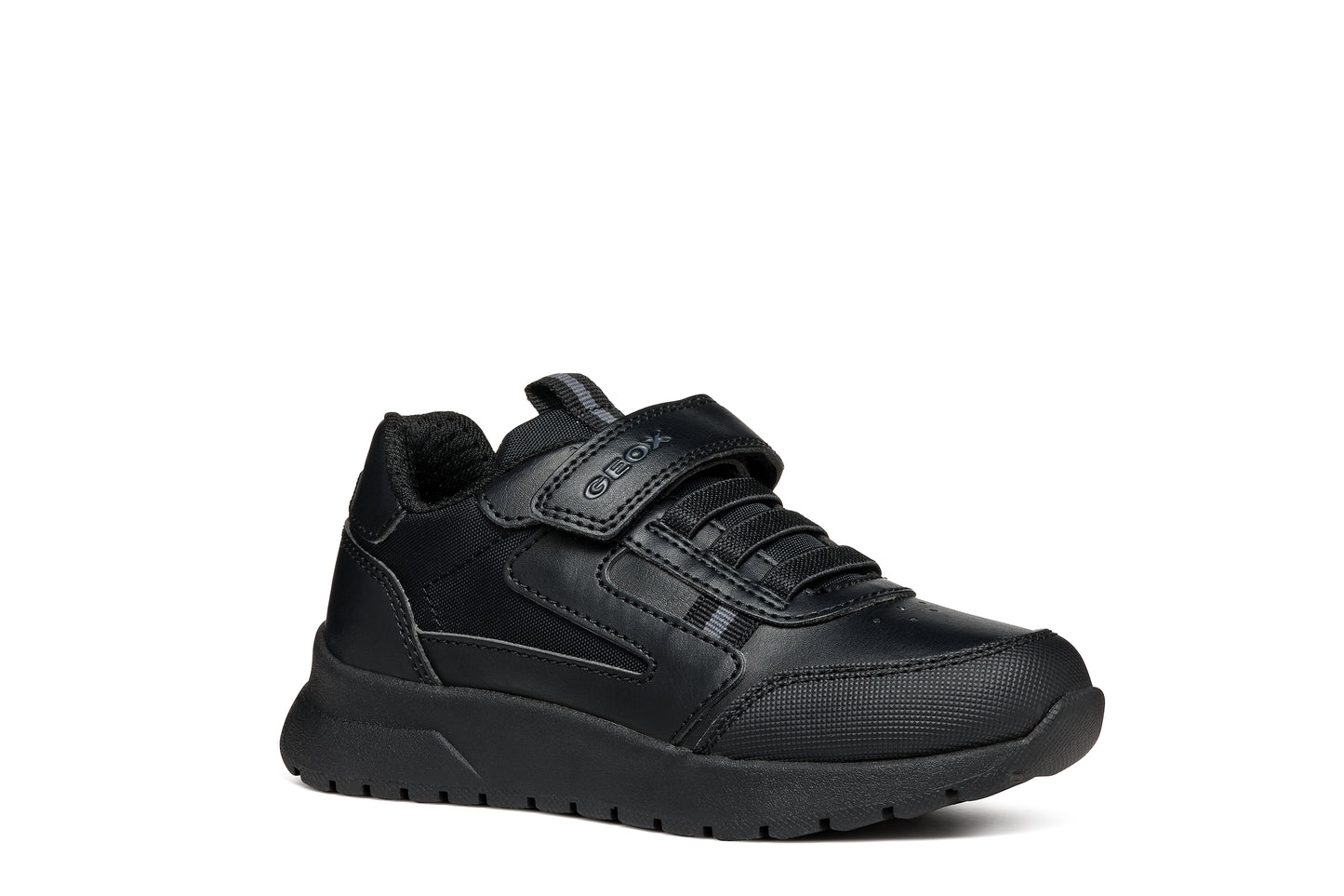 Geox Briezee Boys Black Trainer School Shoe