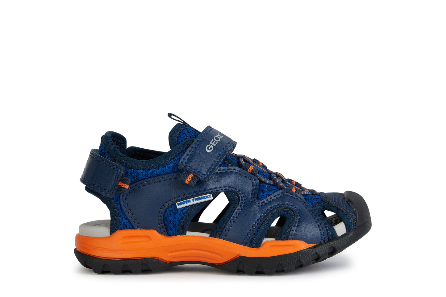 Geox Borealis Boys Royal Orange Closed Toe Sandal