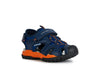 Geox Borealis Boys Royal Orange Closed Toe Sandal