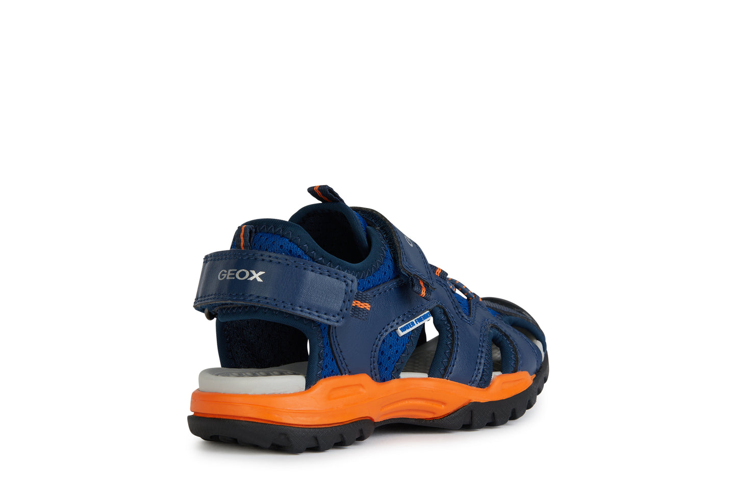Geox Borealis Boys Royal Orange Closed Toe Sandal