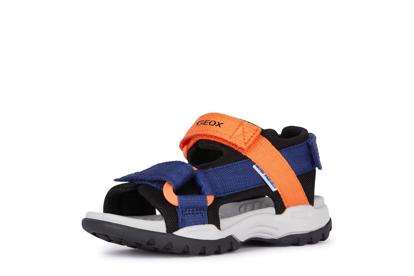 Geox Borealis Boys Navy Orange Sandal