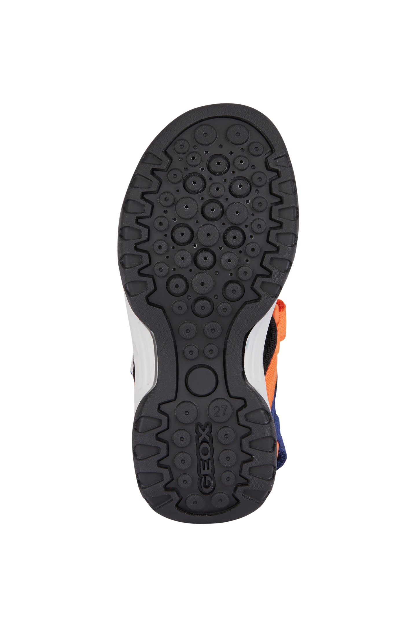 Geox Borealis Boys Navy Orange Sandal