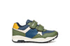 Geox Pavel Boys Military Green Blue Trainer