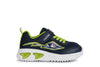 Geox Assister Boys Navy Lime Lights Trainer