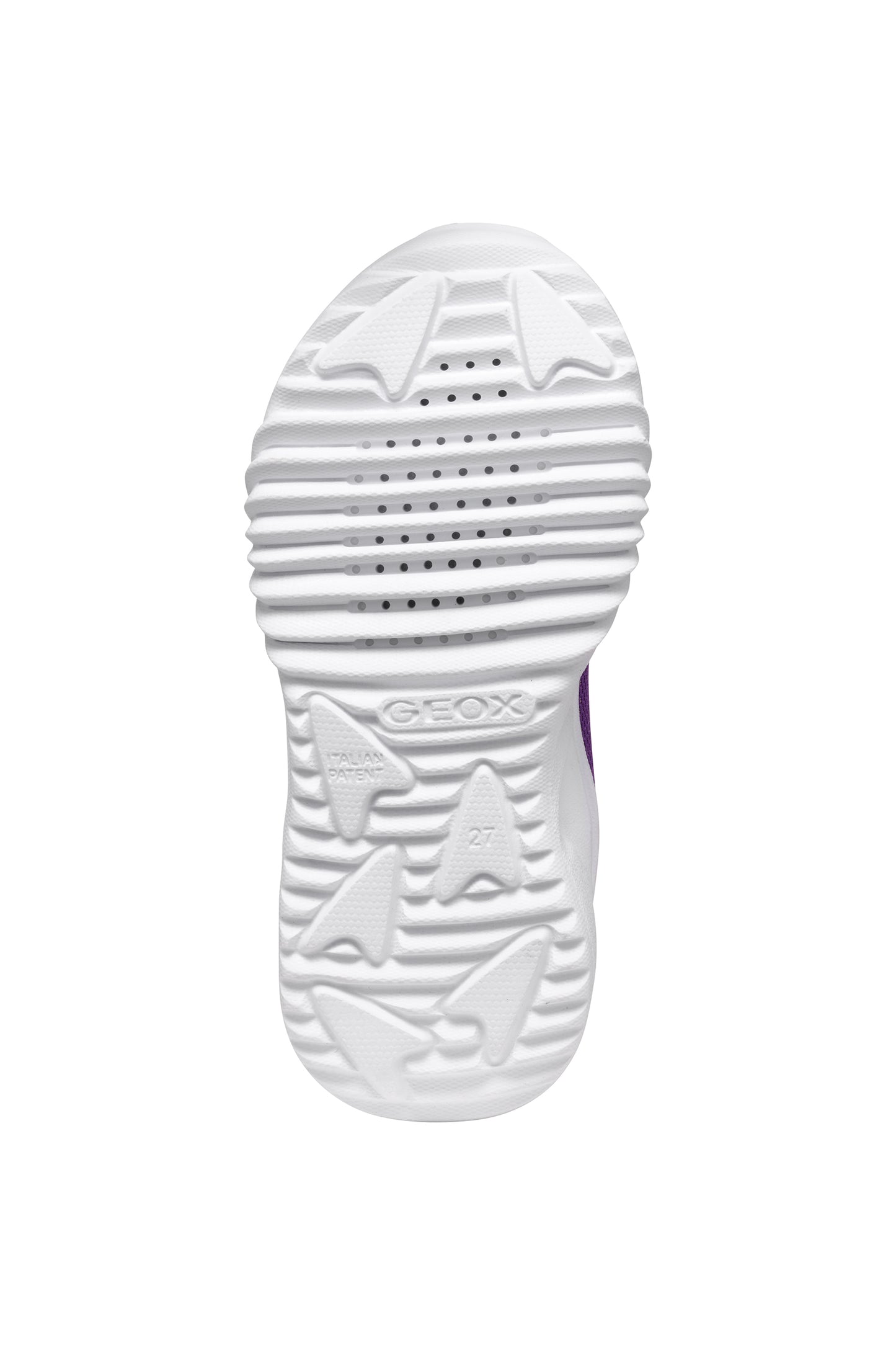 Geox Assister Girls Violet Dark Pink Lights Trainer