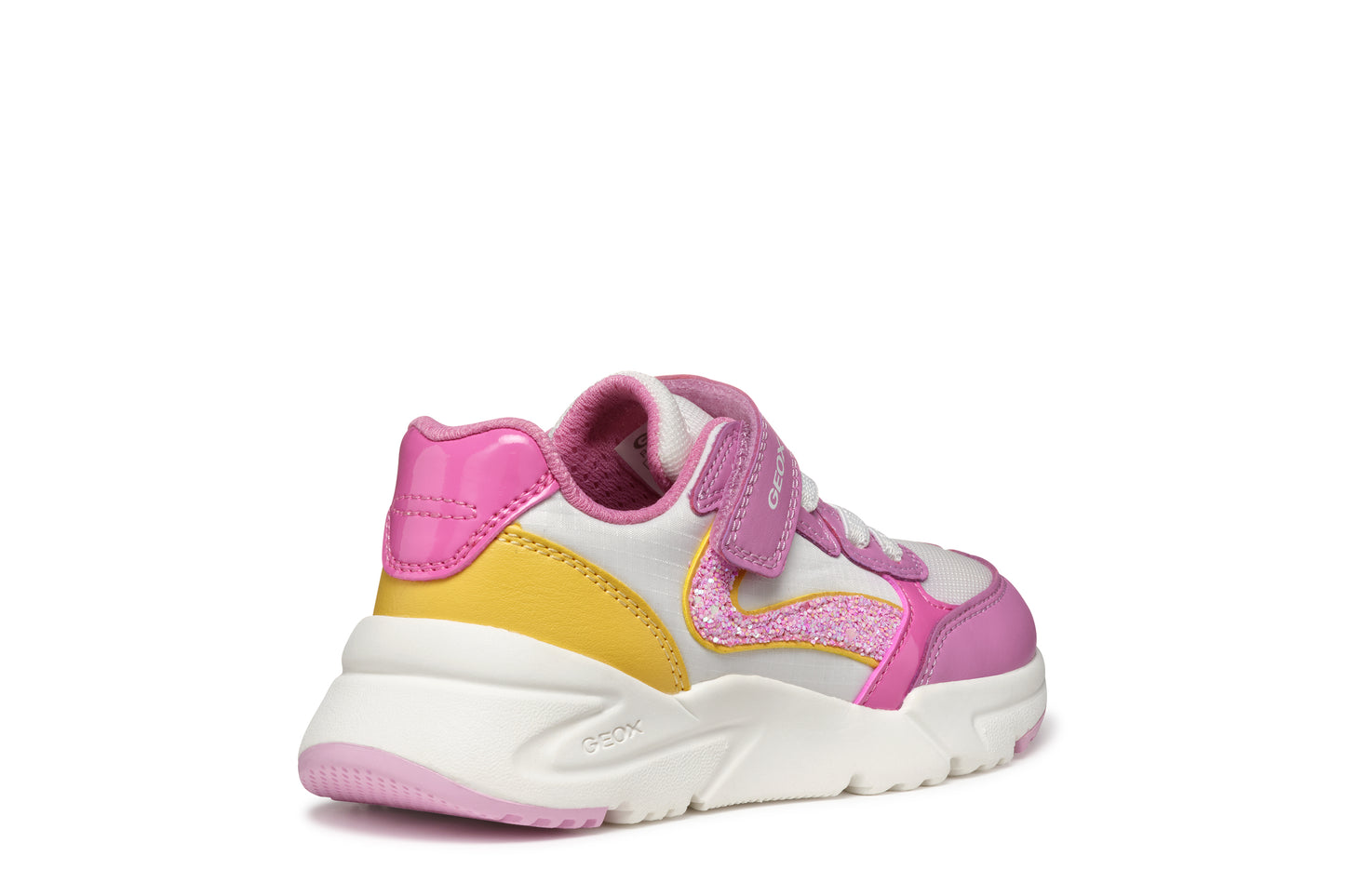 Geox Loftus Girls Pink Yellow Trainer