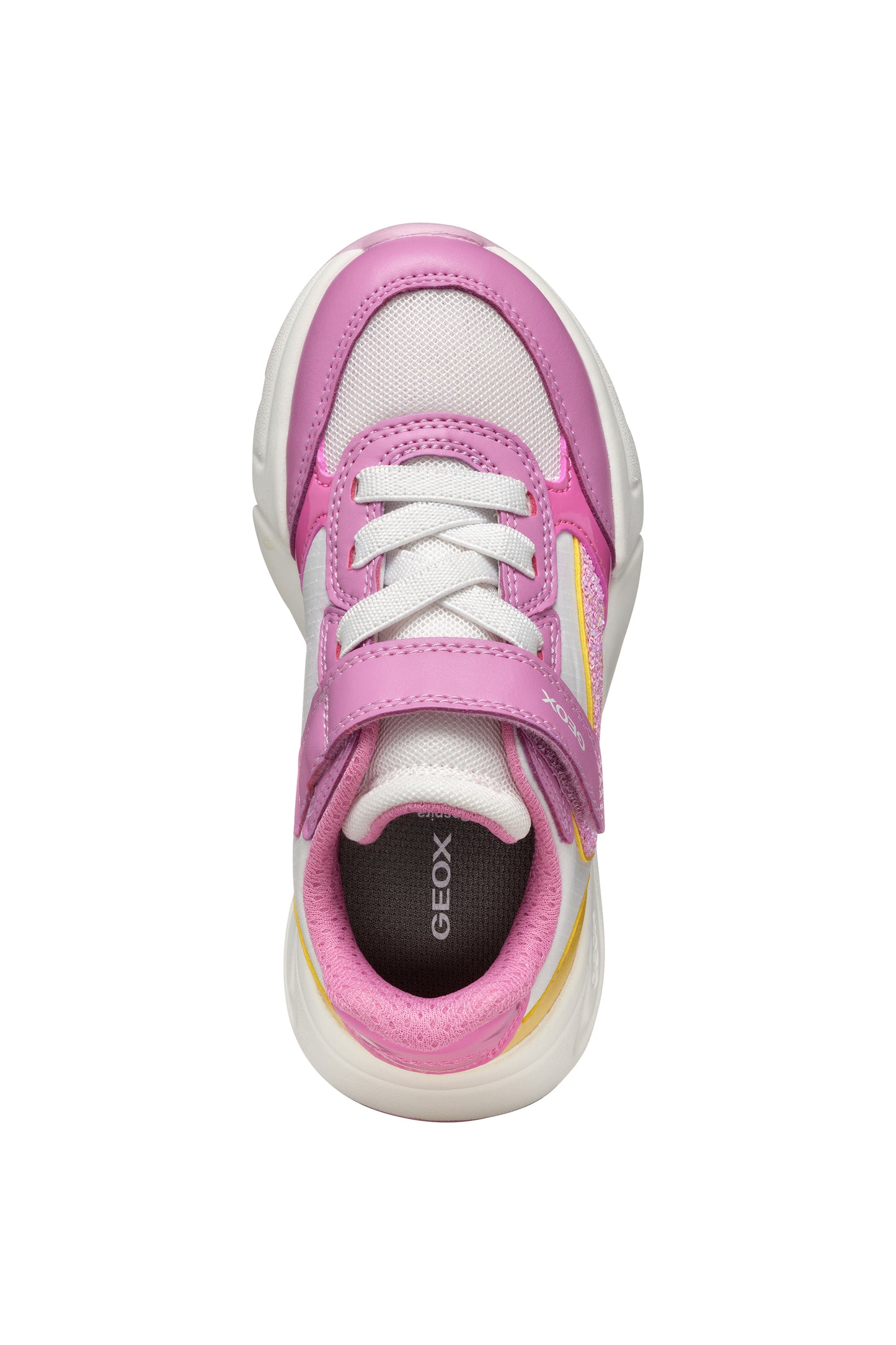 Geox Loftus Girls Pink Yellow Trainer