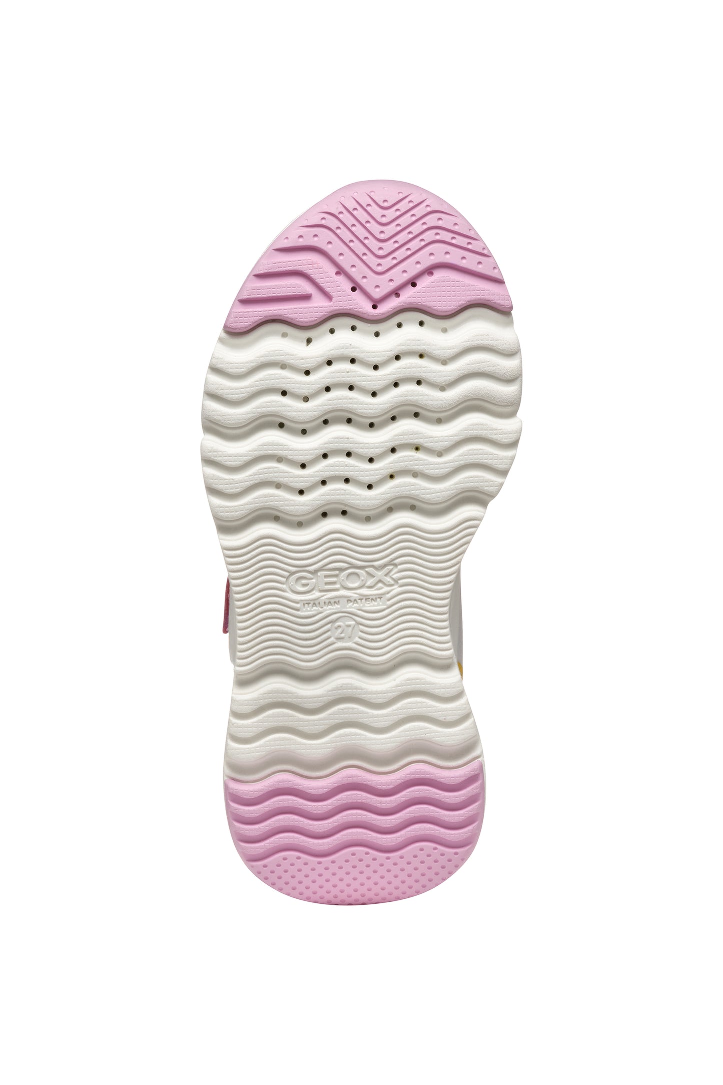 Geox Loftus Girls Pink Yellow Trainer