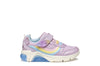 Geox Fadinlight Girls Lilac Multicolour Lights Trainer