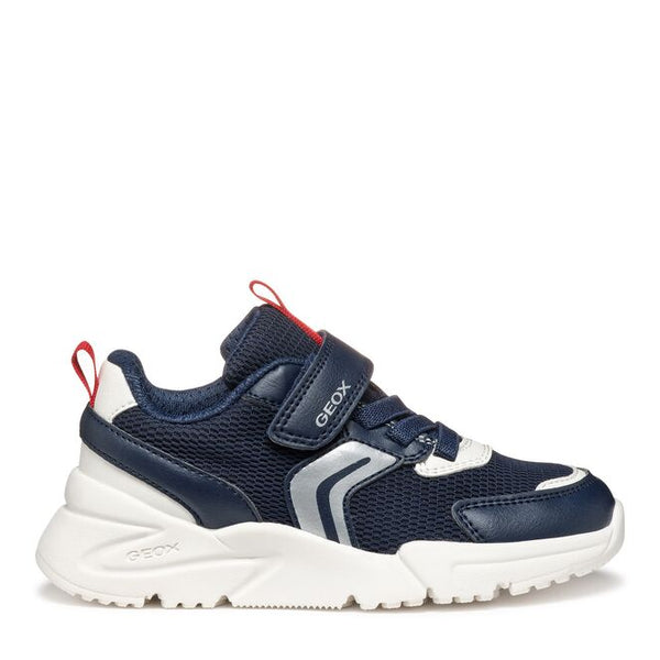 Geox Loftus Boys Navy Red Trainer