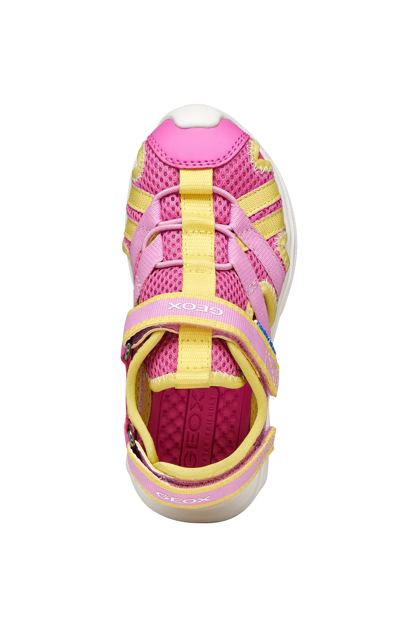 Geox Airadyum Girls Pink/Yellow Closed Toe Sandal