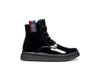 Geox Gillyjaw Girls Black Patent Lace Boot