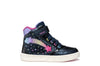 Geox Skylin Girls Navy Multicolour Light Up Boot