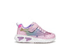 Geox Assister Girls Pink Multi Lights Trainer