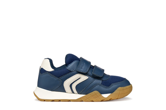 Geox Rann-E Boys Navy Light Ivory Trainer