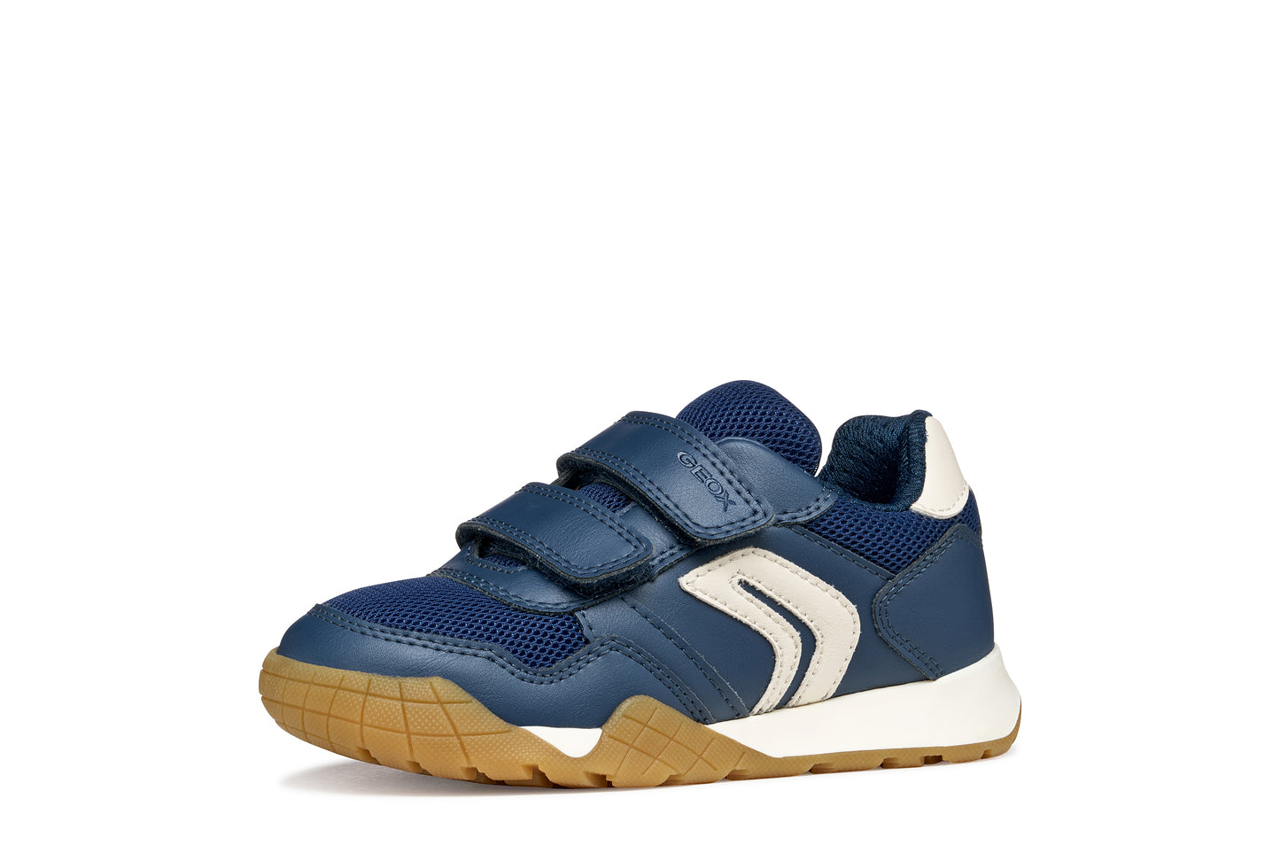 Geox Rann-E Boys Navy Light Ivory Trainer