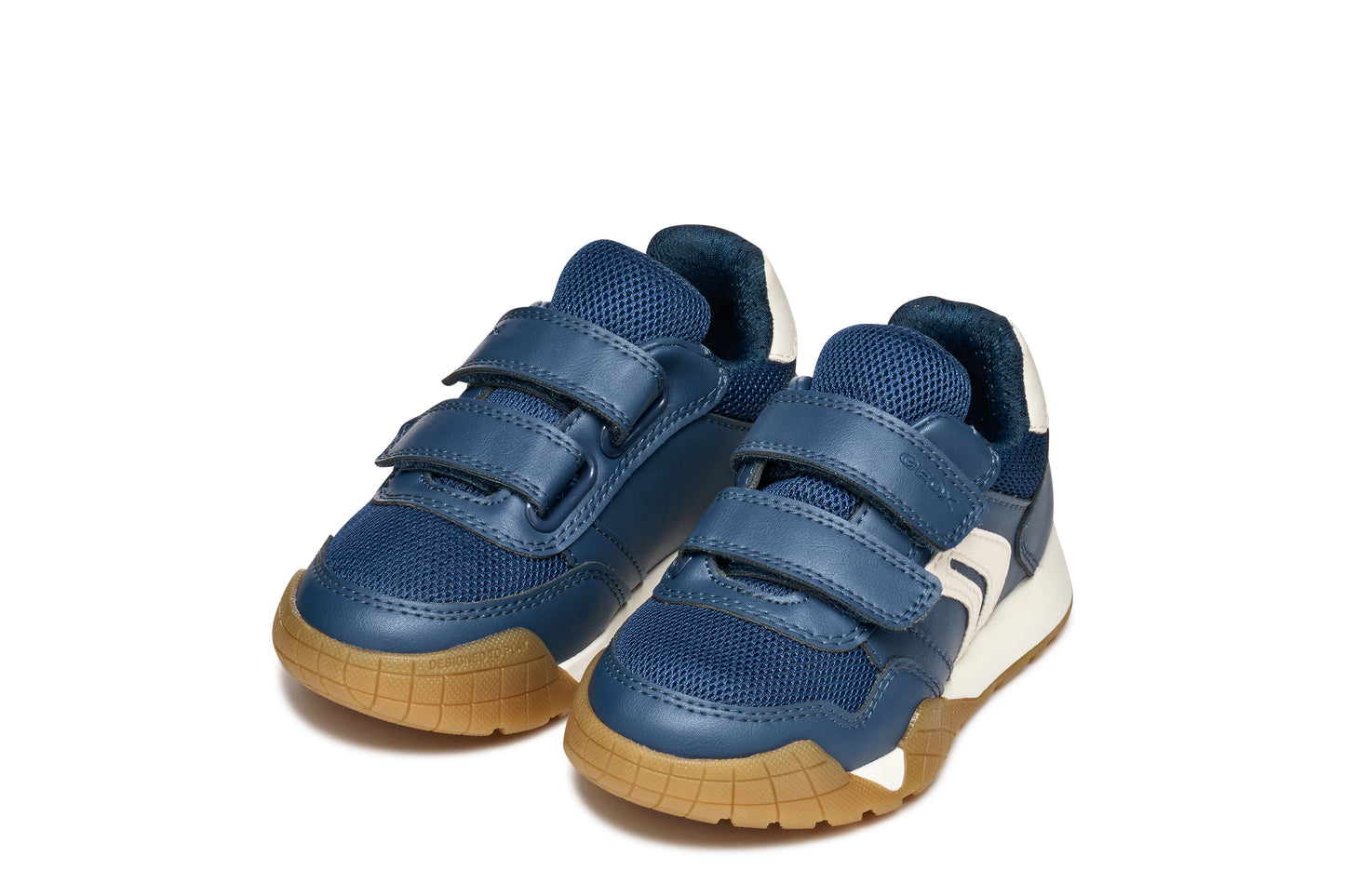 Geox Rann-E Boys Navy Light Ivory Trainer
