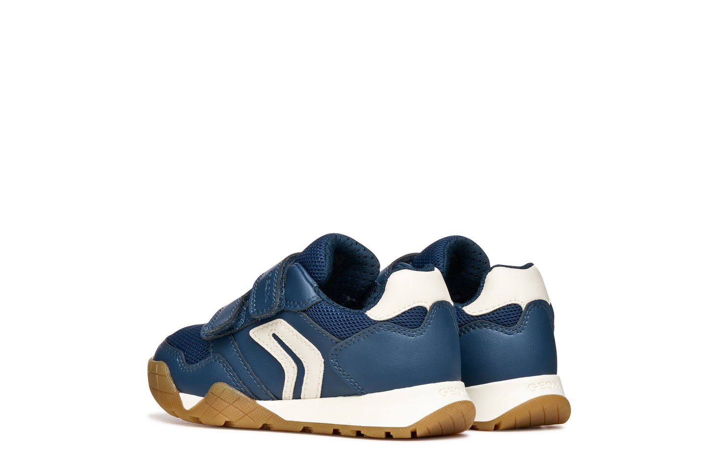 Geox Rann-E Boys Navy Light Ivory Trainer