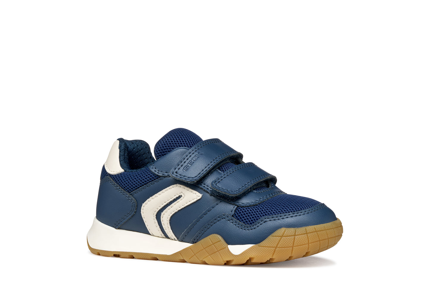 Geox Rann-E Boys Navy Light Ivory Trainer