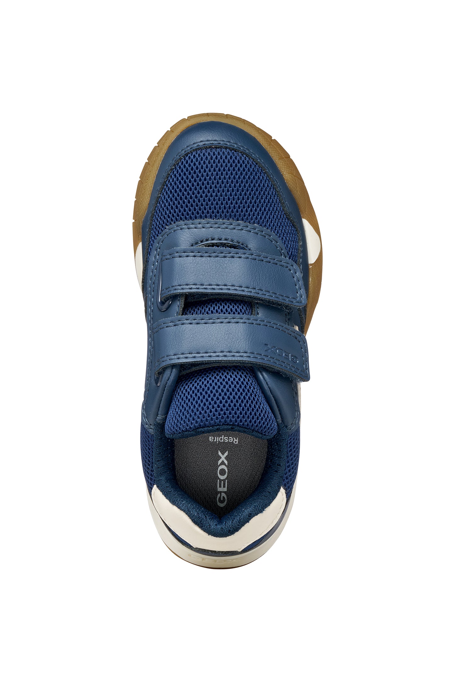 Geox Rann-E Boys Navy Light Ivory Trainer